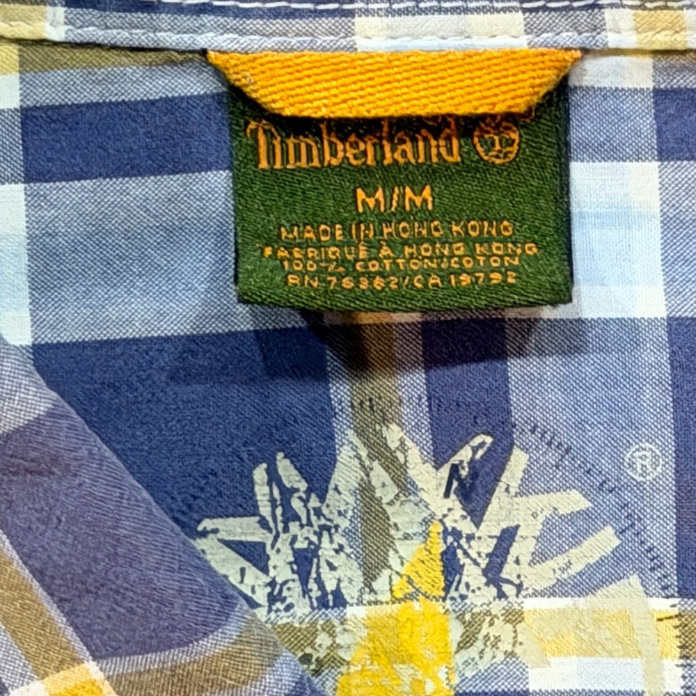 Timberland Shirt Mens Medium Short Sleeve Hiking Button Up - Picture 4 of 5